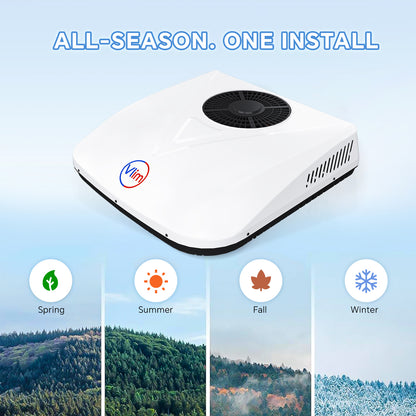 12V/24V DC Inverter RV Rooftop Air Conditioner 10000 BTU W/Heat Pump