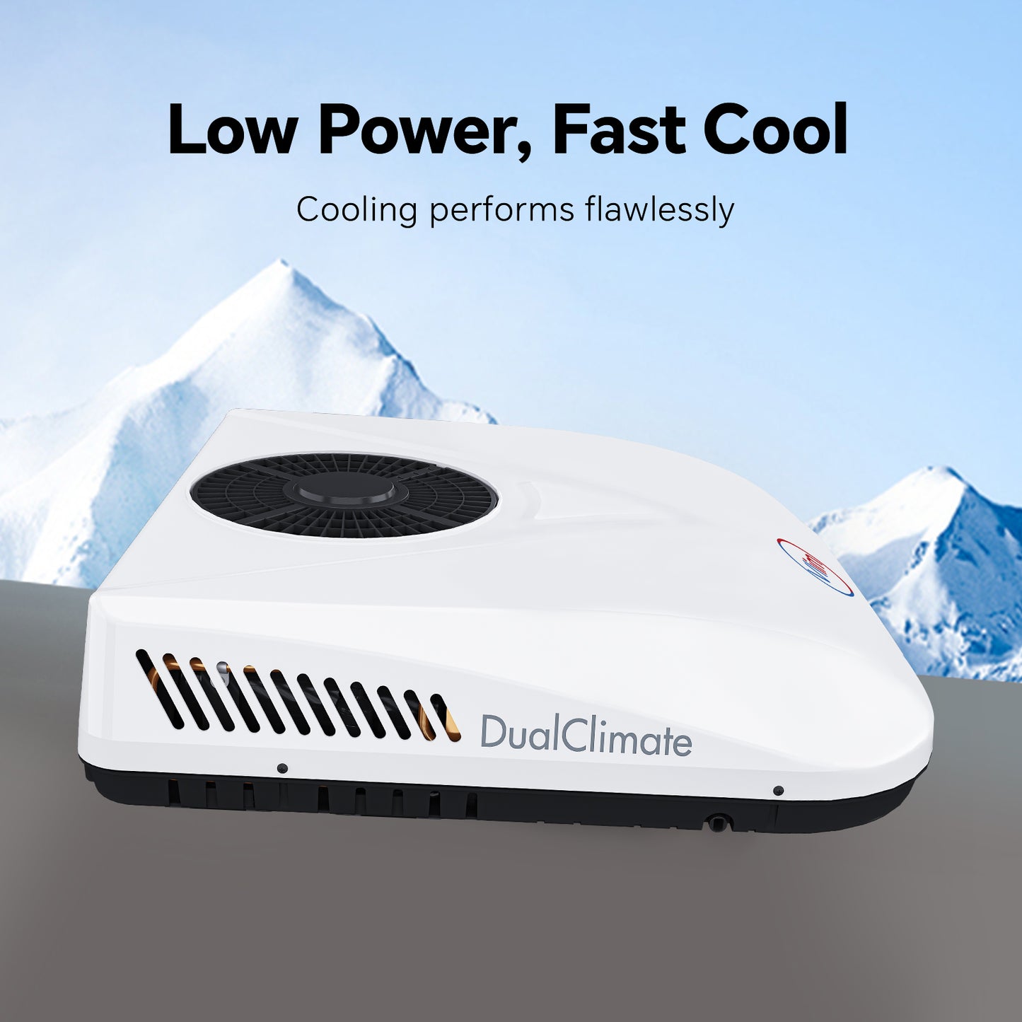 12V/24V DC Inverter RV Rooftop Air Conditioner, 10000 BTU Cooling & Heating Units for Campers, Vans, Trucks & RVs