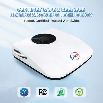 12V/24V DC Inverter RV Rooftop Air Conditioner 10000 BTU With Heat Pump